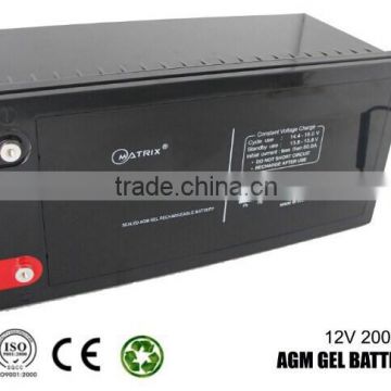 12V 200Ah High Quality MF Solar Gel Battery