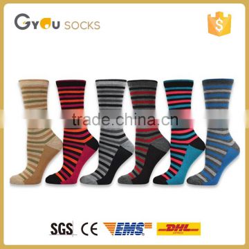 custom Men Cotton Sports Socks Cartoon Middle Tube cotton Socks with colorful stripes
