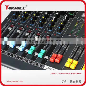 8 channel sound mini audio mixer prices wholesale YM80-YARMEE