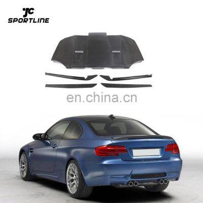JC Sportline Carbon Fiber E93 M3 Rear Diffuser Systerm Bottom Plate for BMW E9x E92 M3 2-Door 2008-2013