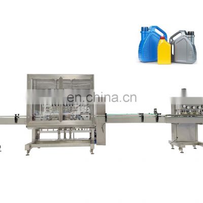 6 years golden member  Automatic Servo Filler Bottle Liquid  Engine Oil Filling capping Machine line