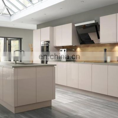 High gloss acrylic kitchen cabinet with mew designs