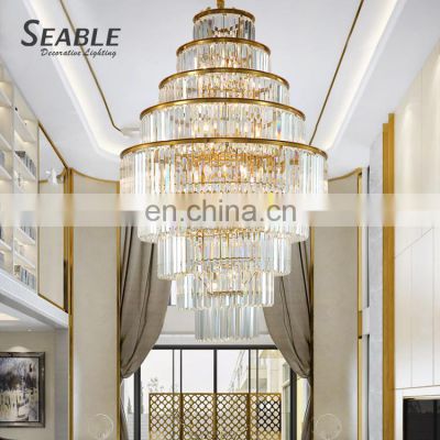 Modern Style Residential Decoration Home Villa Hotel Metal Luxury Crystal LED Chandelier Lamp
