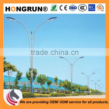 Handsome street light pole with Dual-arm used for urban main road street lamp poles