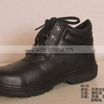 Breathable Genuine Leather Industrial Safety Shoes