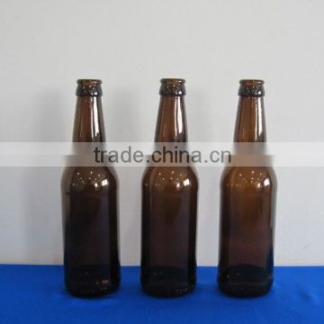 GLASS CONTAINER FOR BEER AMBER COLOR 330ML WHOLESALE