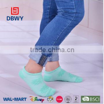 Candy color cotton terry ankle sock for women and girls