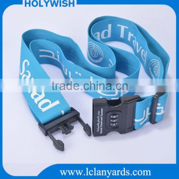 Custom password lock travel polyester luggage belt