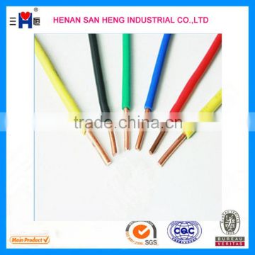 BV wire pvc insulated wire housing lighting wire made in china