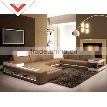 High quality R62 Large sectional leather sofa