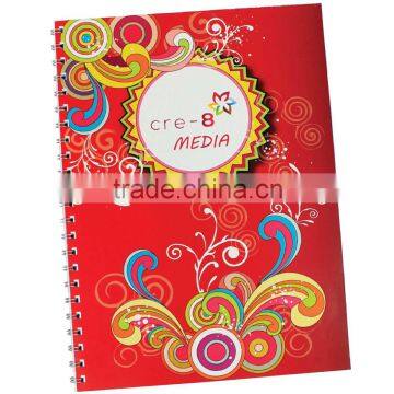 Spiral bound notepad A4 with full color cover