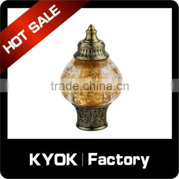 KYOK China supplier 2016 New design glass curtain rod finials ,curtain finial