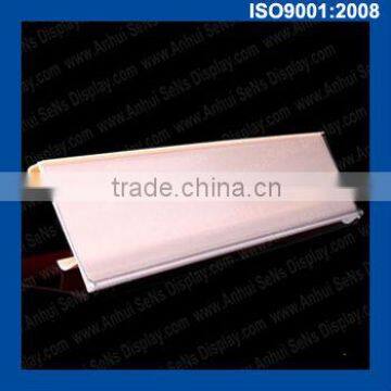 plastic extruded display data strip for supermarket