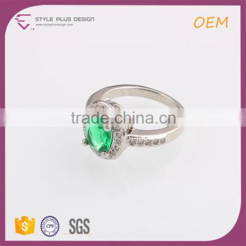 R63417K01 emerald band gemstone vintage ring handmade diamond pave band ring gemco gemstone jewelry manufacturer