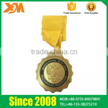 Low Price Gold Plating Custom Logo Award Medal