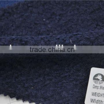 Made to order navy crystal heavy woolen wool fabric for coats