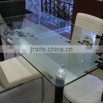 8mm Tempered Glass Dining Table With High Quality