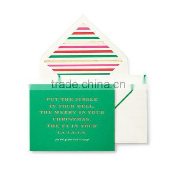 Beijing supplier cheap holidays card custom print