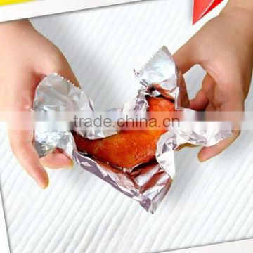8011soft 12 micron food wrapping household aluminum foil with SGS certificate factory price