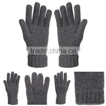 2016 hot selling promotional knitting 2 colors soft touch screen gloves