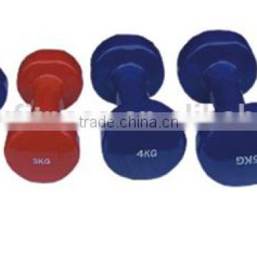 no-slip vingl dipping PVC Coated Dumbbell DY-PV-03
