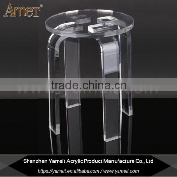 Latest high quality fashion made in china round clear acrylic chair