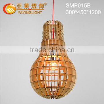 Natural wood pendant lamp,Creative wood pendant lamp ,Modern LED Wood pendant lamp