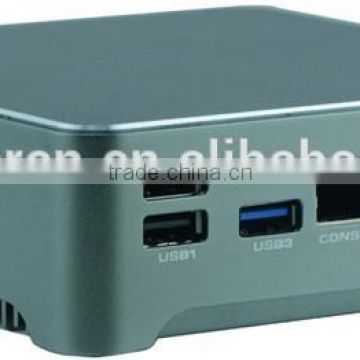 mini 1U server Barebone J1900 4 ehternet firewall Fanless small case