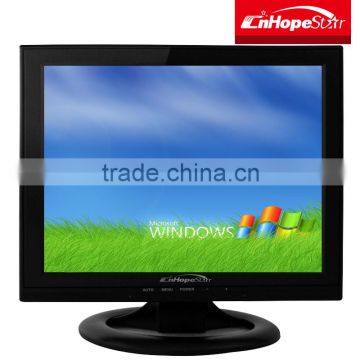 Cheap square screen 14 inch lcd led monitors with vga dvi av tv inputs