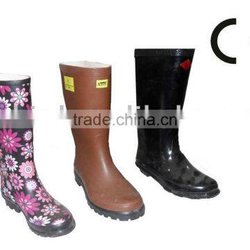 ladies or children fation rian rubber boots/shoes
