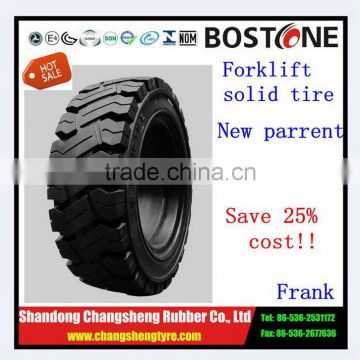 Customized best sell 2016 solid forklift tires 10.00-20tt