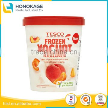 Food Grade Yogurt Plastic Container 250ml for Sale, Plastic Red Cup for Yogurt