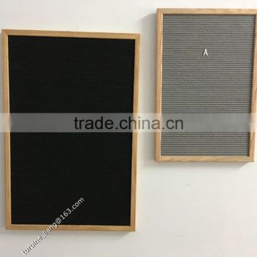 12 x 18 wooden letterboard plastic letters black felt from China
