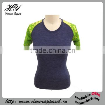 Quick Dry 52005 thin merino wool women T-shirt