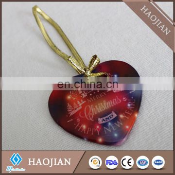 various shapes Sublimation Ceramic ornaments with hole, , round, oval,star or heart-shaped
