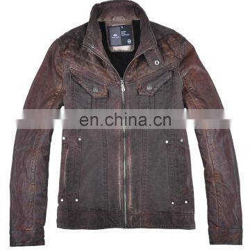 lastest fashion mens handsome faux fur lining cotton fur coat for sale