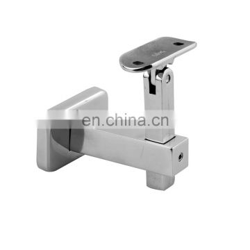 Square Tube Decorative Cover Stainless Steel 304 Wall Mount Hnadrail Glass Deck Railing Bracket