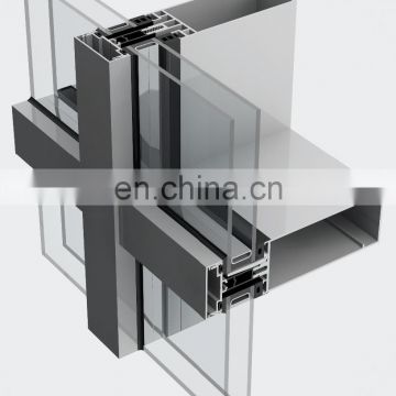 Powder Coated Different Color Aluminum Unitized Curtain Wall