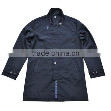 Garment factory polyester thin trench coat wholesale men