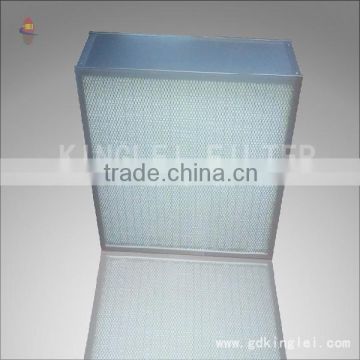 Glass fiber media air filter