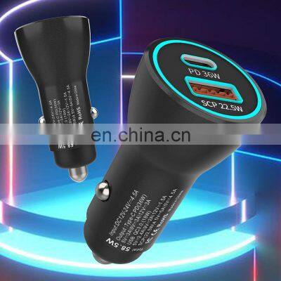 2021 High Quality Quick Charge 3.0 USB Car Charger Fast QC 3.0 PD 3.0 Mobile Phone Charger Cigarette Socket Lighter Adapter