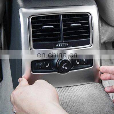 Hot sale Car Rear exhaust vent decorative frame For Audi A6L 2005-2011 Stainless steel Auto Stickers Trim Car Accessories