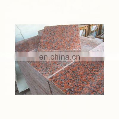 Red granite wall cladding panels