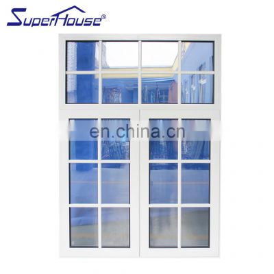 Superhouse White Color Double Glass Impact Windows For Home Building
