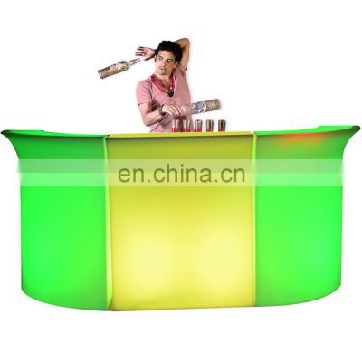 events party nightclub entertainment rental commercial Exhibition luminous bar outdoor cocktail led bar table counter furniture