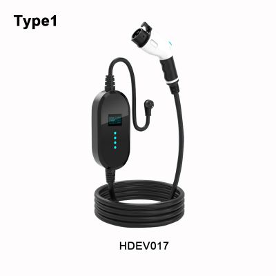 Portable Electric Vehicle Charger ,With N5-15P,N6-50P,N6-30P,N14-50P plugs,J1772(Type1) Connector HDEV017