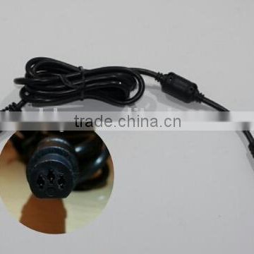 18A+24AWG 3pin plug with Coild ring and molding SR power cable