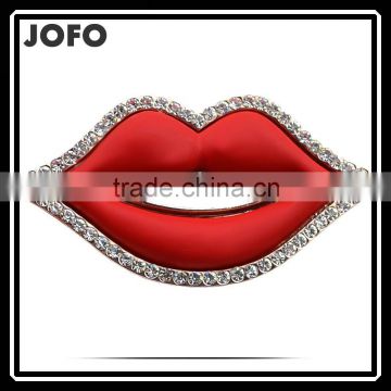 Hot Sexy Opals Red Lip Pin Manufacturers Wholesales Felt Brooch