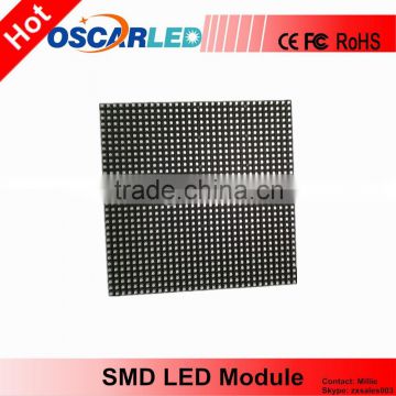 indoor SMD3528 3 in 1 P5 LED module ,32*32 1/8 scanning high brightness full color LED module , pixel 5mm RGB LED module