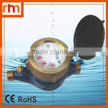 Brass multi jet water meter for domestic